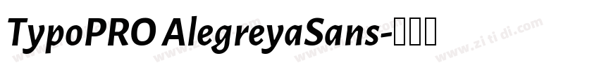 TypoPRO AlegreyaSans字体转换